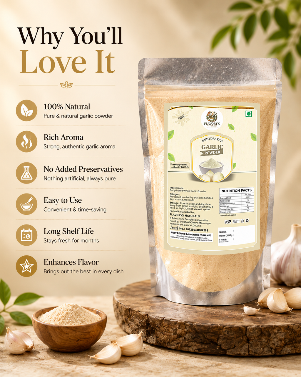 Dehydrated Garlic Powder