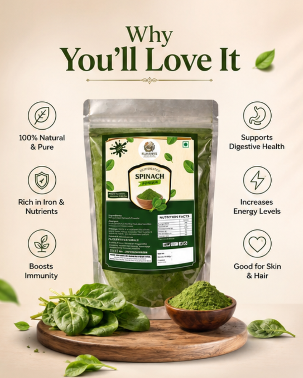 Dehydrated Spinach Powder