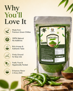 Dehydrated Green Chilli Powder