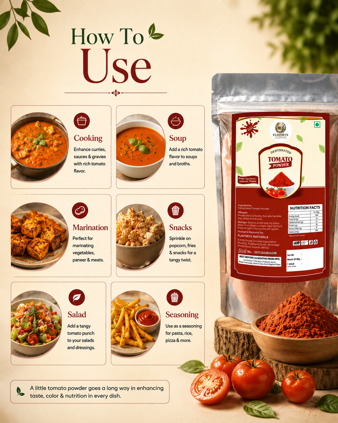 Dehydrated Tomato Powder