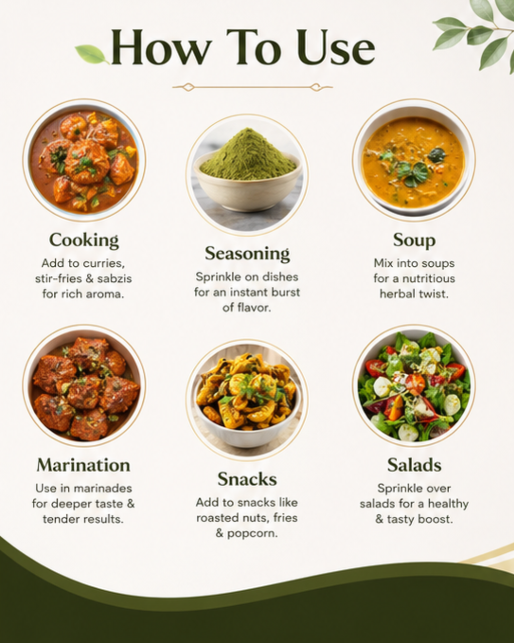 Dehydrated Curry Leaves Powder