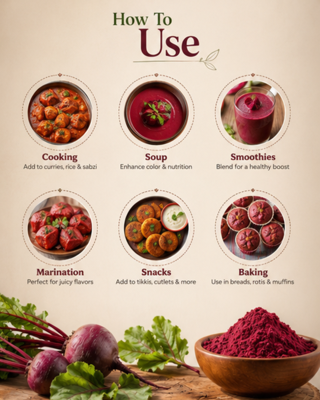 Dehydrated Beetroot Powder