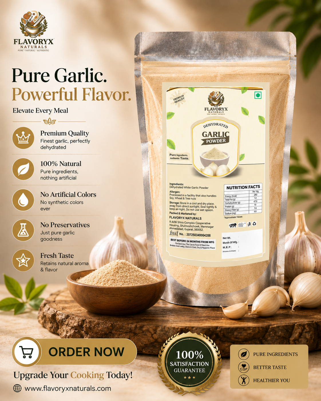 Dehydrated Garlic Powder
