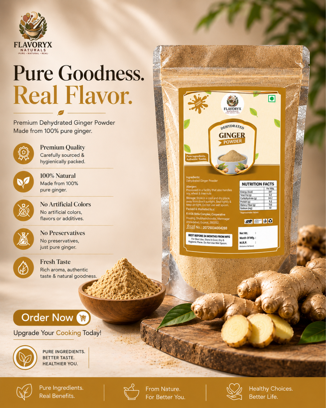 Dehydrated Ginger Powder