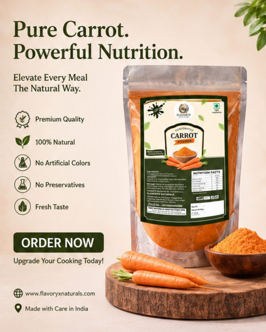Dehydrated Carrot Powder