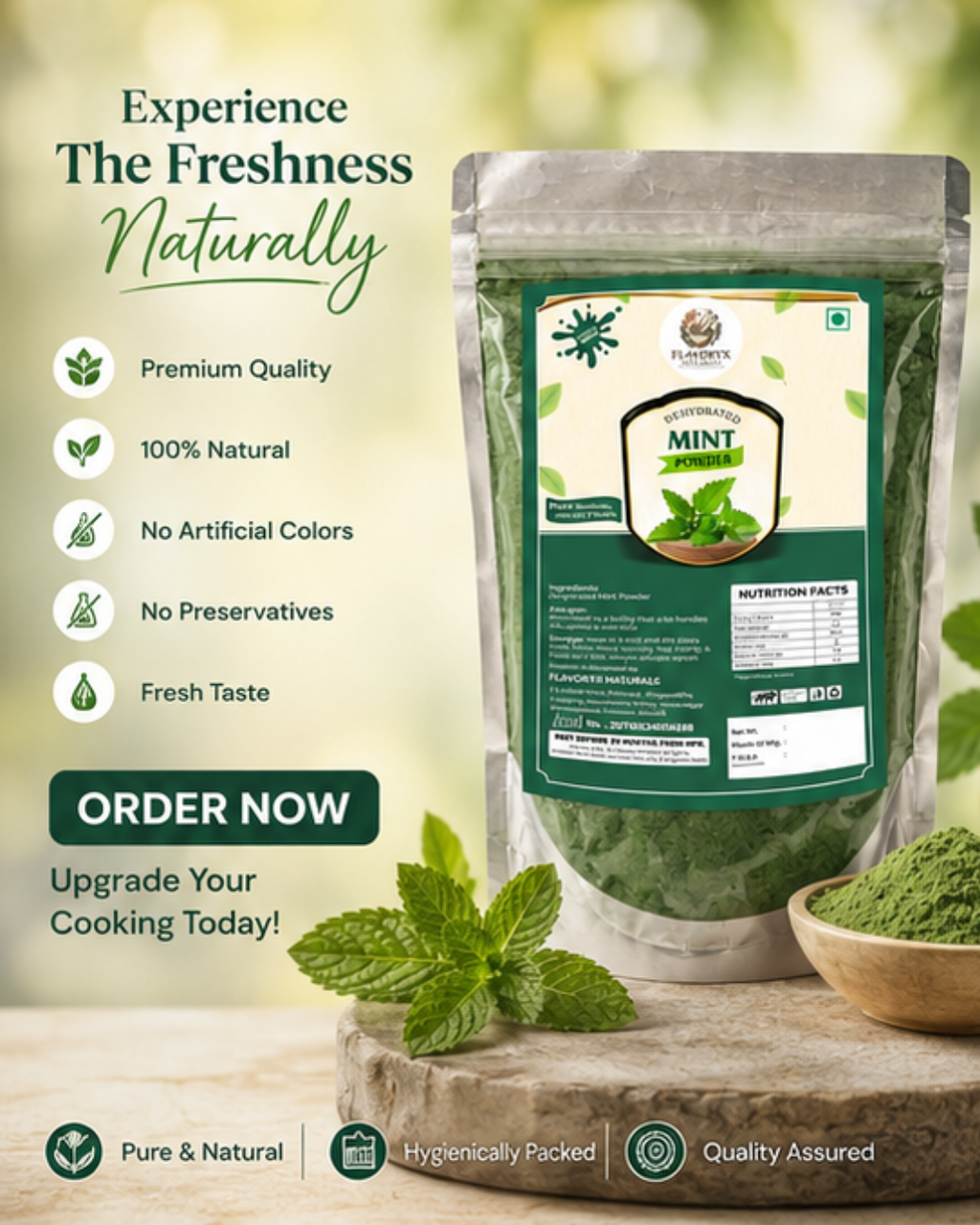 Dehydrated Mint Powder