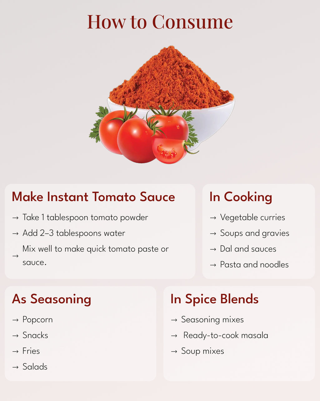 Dehydrated Tomato Powder