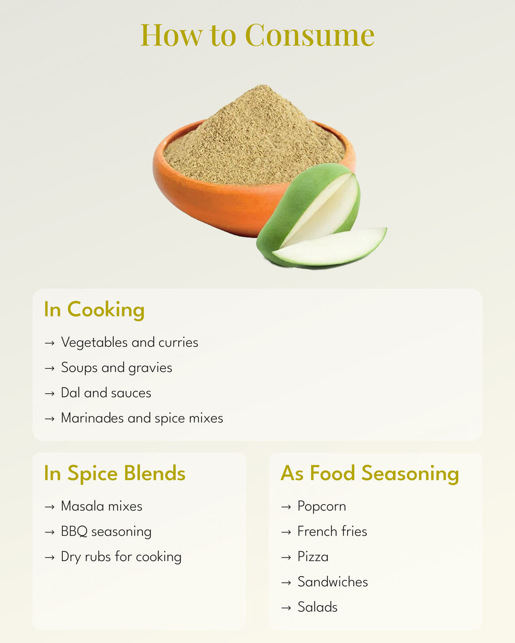 Dehydrated Aamchur Powder