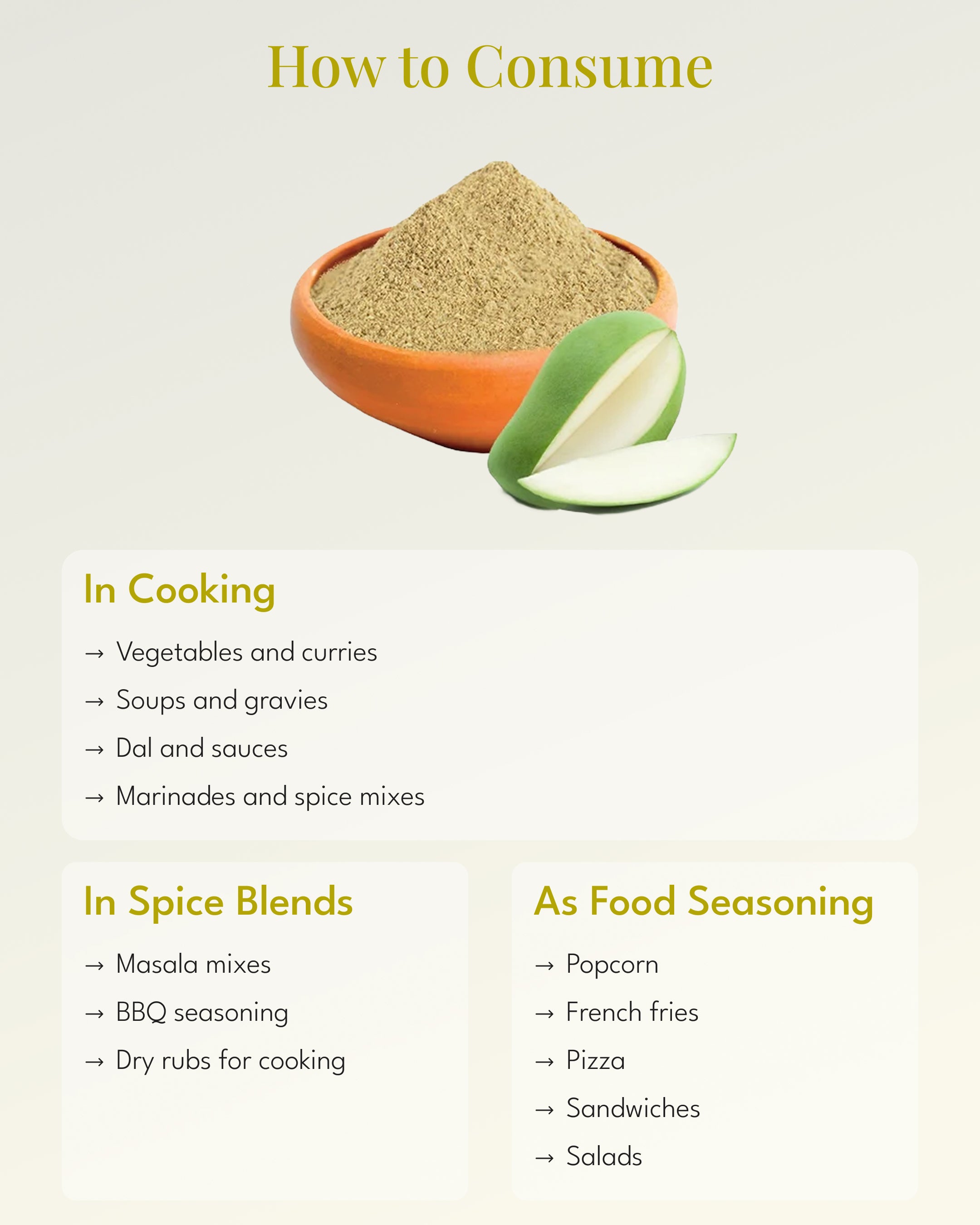 Dehydrated Aamchur Powder