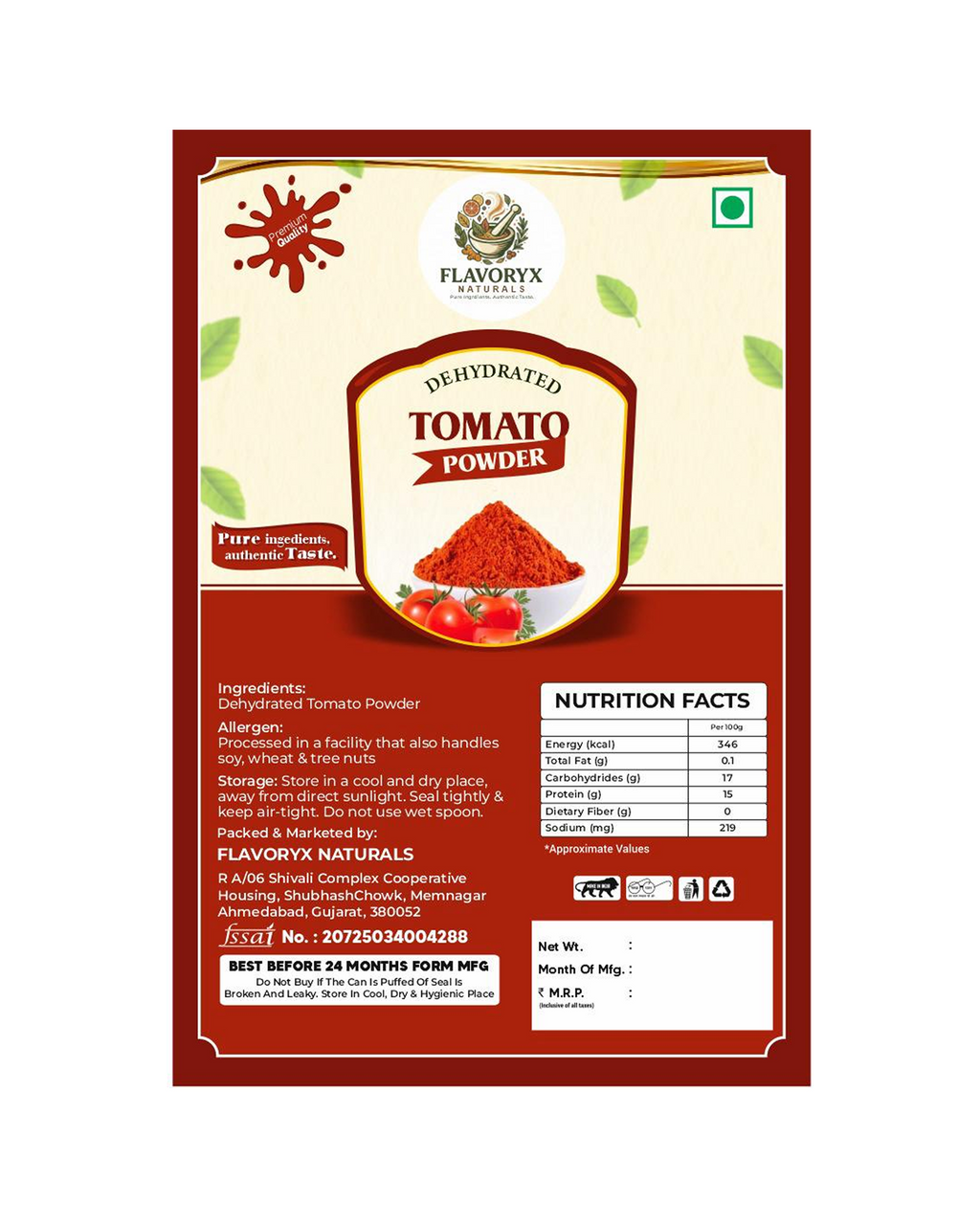 Dehydrated Tomato Powder